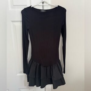 More to come Long Sleeve Ruffle Dress